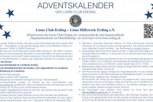 Adventskalender 2022 Bedingungen