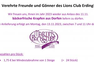 Flyer Krapfenaktion 2023